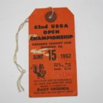 1962 US Open Friday Ticket- Palmer and Nicklaus battle at Oakmont C.C.-Jacks 1st Win