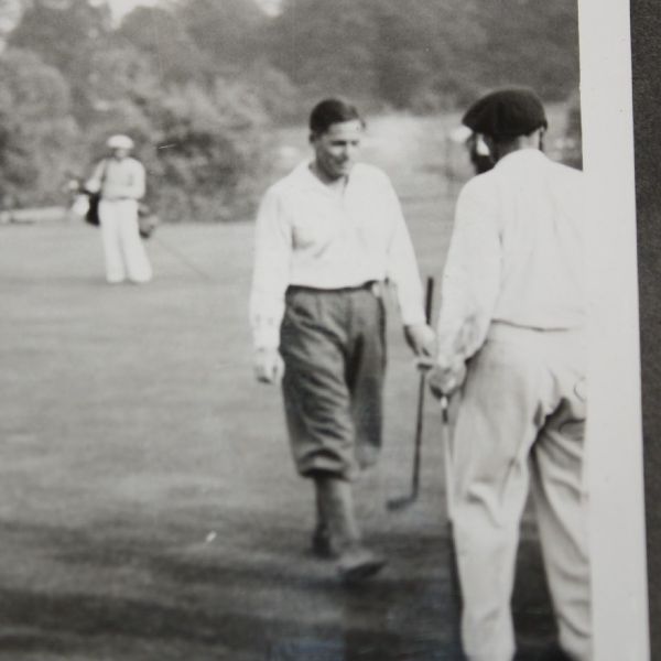 Original Photo of Bobby Jones and Original Photo of Harry Cooper with Craig Wood