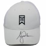 Tiger Woods Signed White TW Hat JSA COA