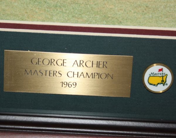 George Archer Signed 8x10 Photo with 1969 Masters Inscription - Deluxe Framed JSA COA