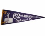 1962 US Open Oakmont Pennant - Jack Nicklaus First Career Win