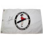 Tiger Woods Signed 2002 US Open Embroidered Bethpage Black Flag - TIGER WINS - JSA X55839