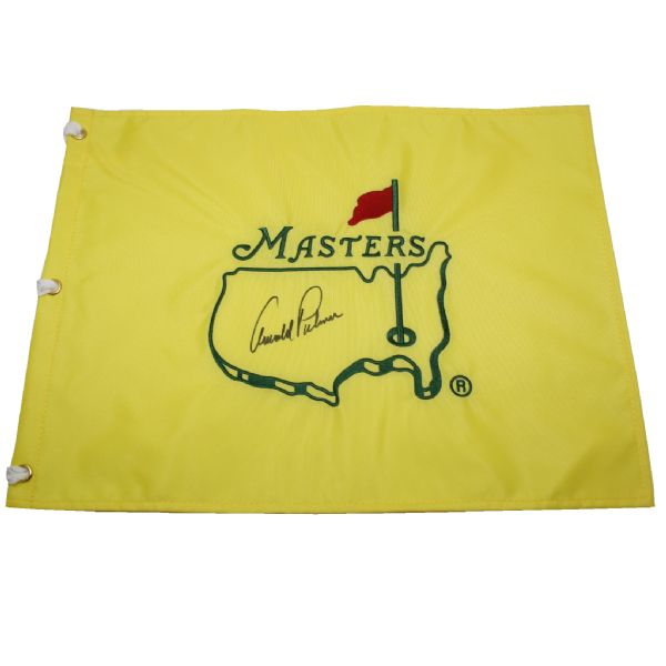 Arnold Palmer Signed Undated Masters Flag JSA COA 