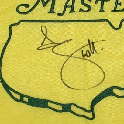Adam Scott Signed 2013 Masters Flag JSA COA