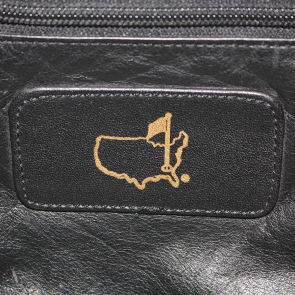 Augusta National Golf Club Black Leather Gym Bag 