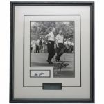 Framed 8 x10 Jack Nicklaus Signed Photo with Don Hutson Signed Cut JSA COA