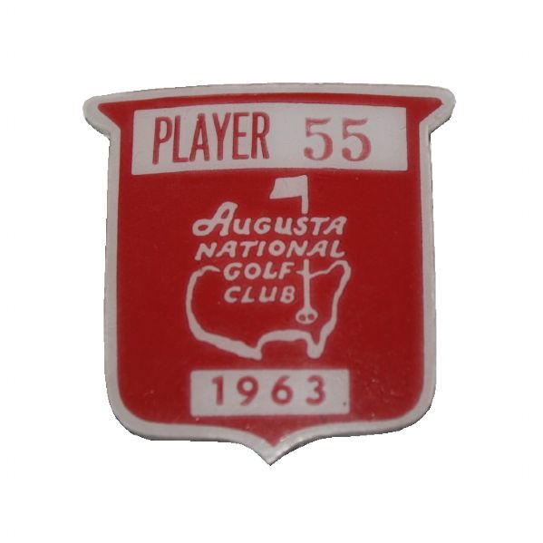 Jack Fleck's 1963 Masters Contestant Pin - 1st Masters Win Nicklaus - Few # Made!