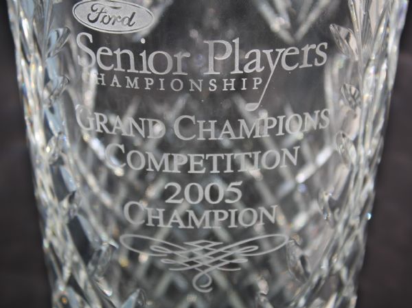 Jack Fleck's 2005 Senior Player's Champ. Grand Champions Waterford Crystal Vase