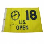 Tiger Woods Signed 2002 US Open Flag - Bethpage Black JSA COA