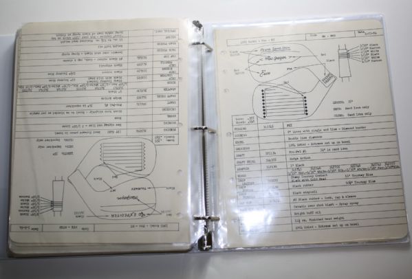 Toney Penna's Personal 1965 Spec Book from MacGregor