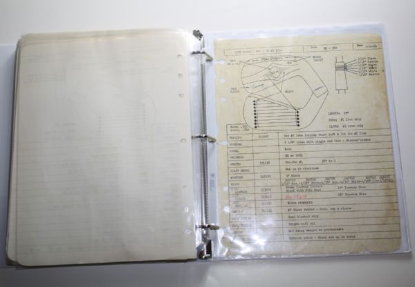 Toney Penna's Personal 1965 Spec Book from MacGregor
