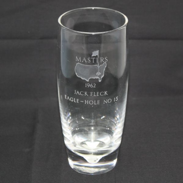 1962 Masters Awarded Eagle Hole #15 Crystal Highball Glass - Jack Fleck