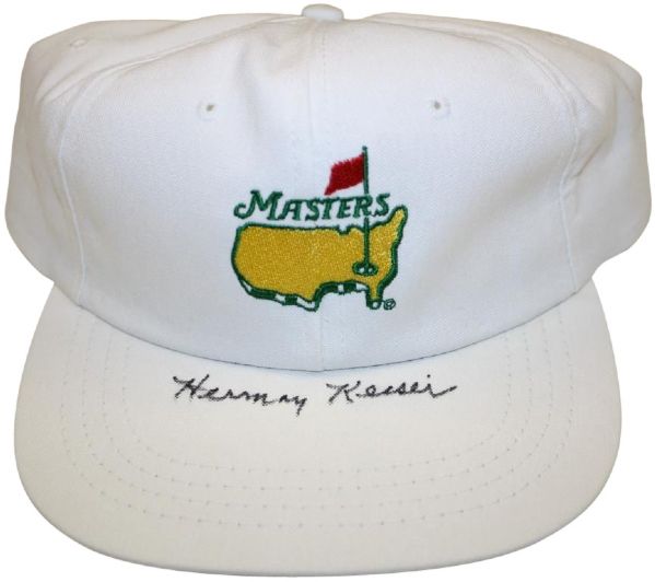 Herman Keiser Signed Masters White Hat-1946 Masters Champ