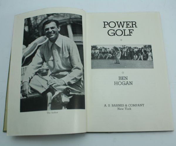 Ben Hogan Signed 1st Edition Book 'Power Golf' by Ben Hogan JSA COA