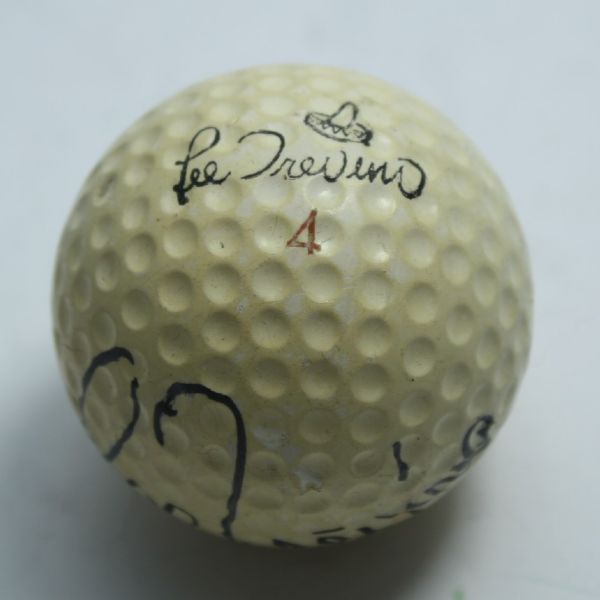 Lee Trevino Signed Personal Logo Golf Ball JSA COA