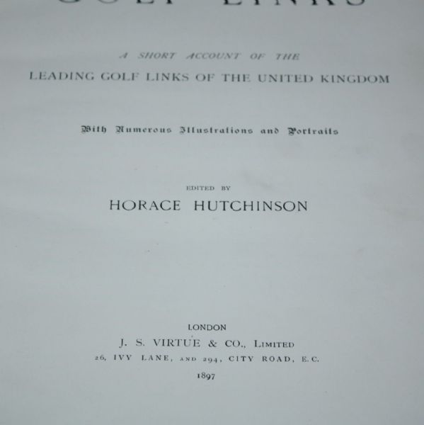 'British Golf Links' - 1897 Book
