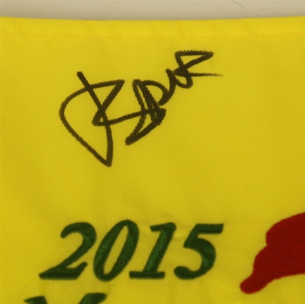 Jordan Spieth Signed Masters 2015 Embroidered Flag JSA COA