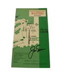 1975 Masters Spec Guide Signed by Jack Nicklaus-13th Career Major Win- JSA COA