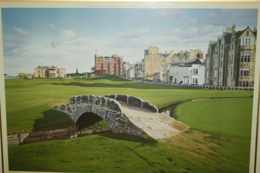 2000 Open Championship 'Swilcan Bridge' Graeme Baxter Artists' Proof Signed by Baxter JSA COA