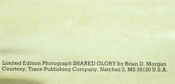 Jack Nicklaus and Tom Watson Signed Original 1986 Turnberry Poster JSA COA