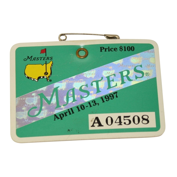 1997 Masters Tournament Badge - #4508