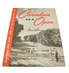 1945 Canadian PGA Montreal Open Championship Program Signed by Byron Nelson Part of 11 Straight Wins