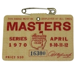 1970 Masters Tournament Badge - #16300 - Billy Casper Winner