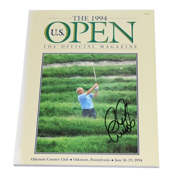 1994 US Open at Oakmont Program Signed by Ernie Els JSA COA