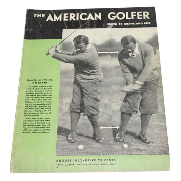 1932 American Golfer Magazine - Gene Sarazen
