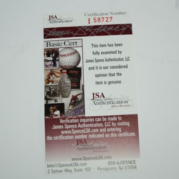 Ken Venturi Autographed USGA Bag Tag JSA #I58727