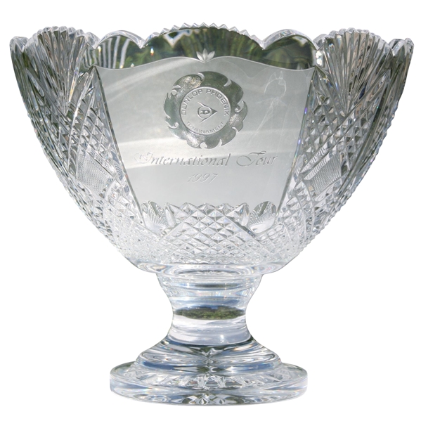 1997 International Tour Dunlop Series Crystal Bowl - Mark Brooks Collection