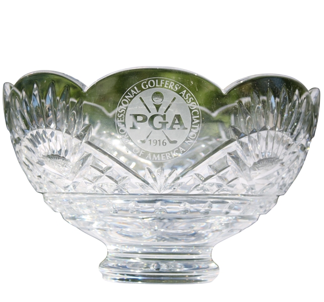 PGA Association of America Crystal Bowl - Mark Brooks Collection