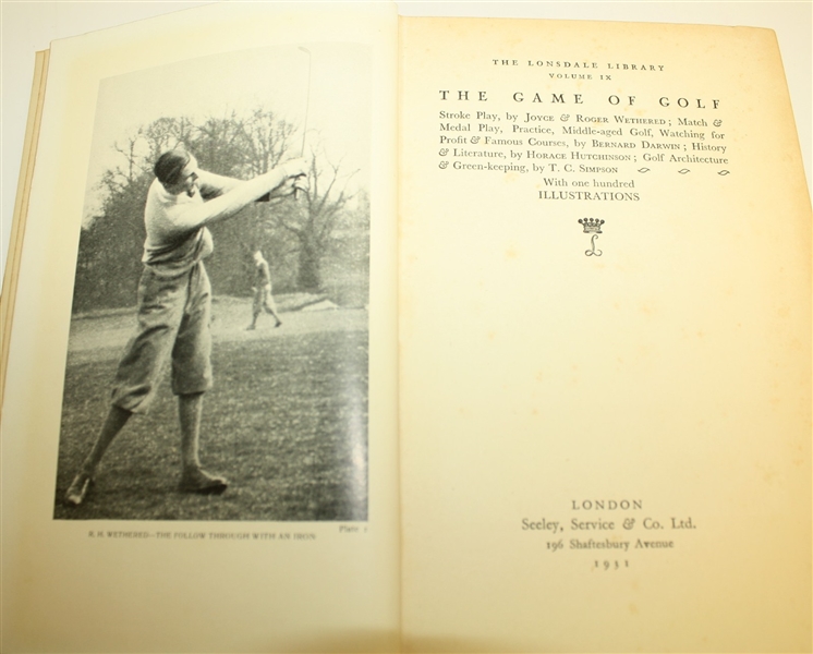 'The Game of Golf' The Lonsdale Libraries Volume IX - Mark Brooks Collection
