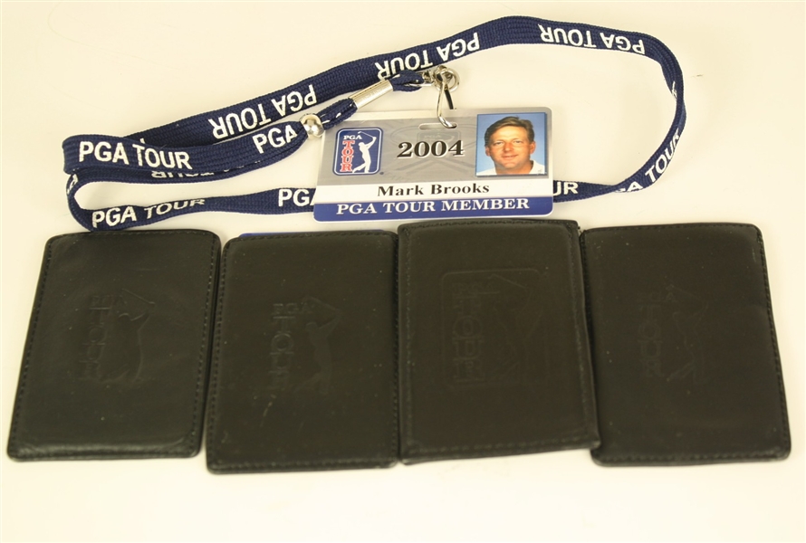 Mark Brooks' PGA Tour ID Cards - 2003, 2004(x2), 2007, and 2009