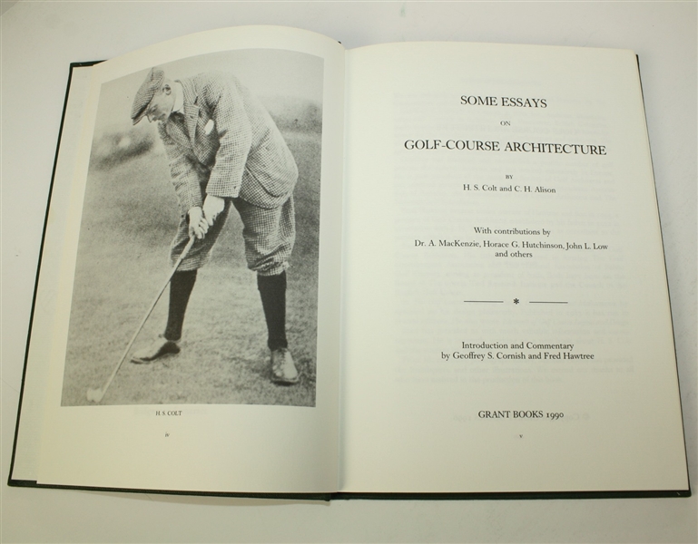 Unnumbered LTD Ed Publisher's Copy of 'Some Essays on Golf-Course Architecture' by Colt & Alison