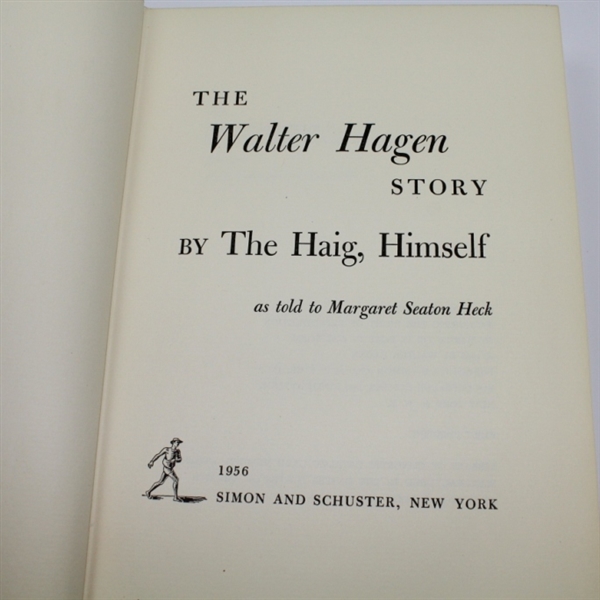 'The Walter Hagen Story' Book by Walter Hagen -First Edition  Signed by Walter Hagen 