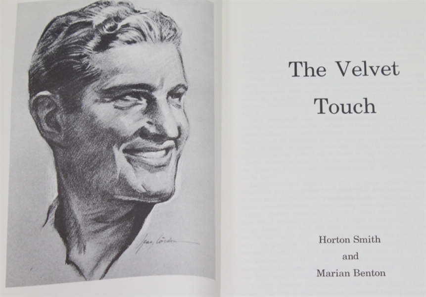 'The Velvet Touch' Book Horton Smith and Marian Benton - Signed by Benton JSA COA
