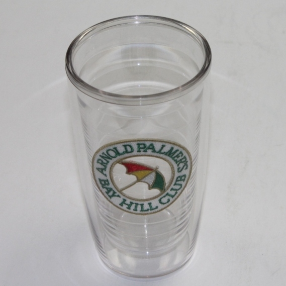 Arnold Palmer Signed 'Palmer Hat' with Bay Hill Club Tervis Tumbler JSA COA
