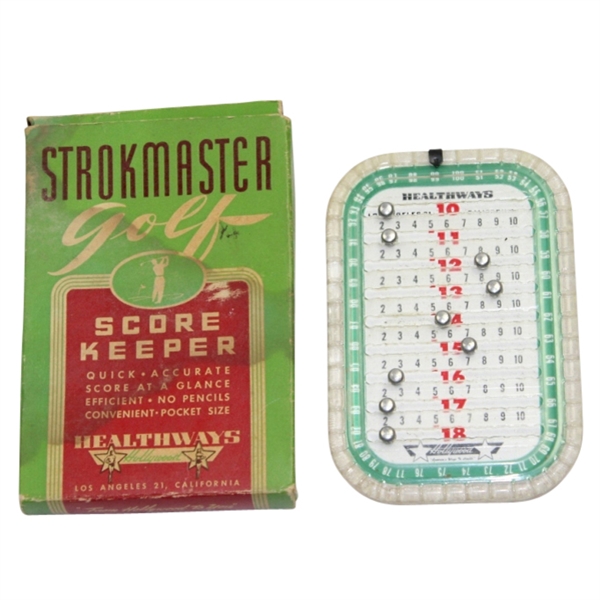 Strokmaster Vintage Golf Score Keeper in Original Healthways Box