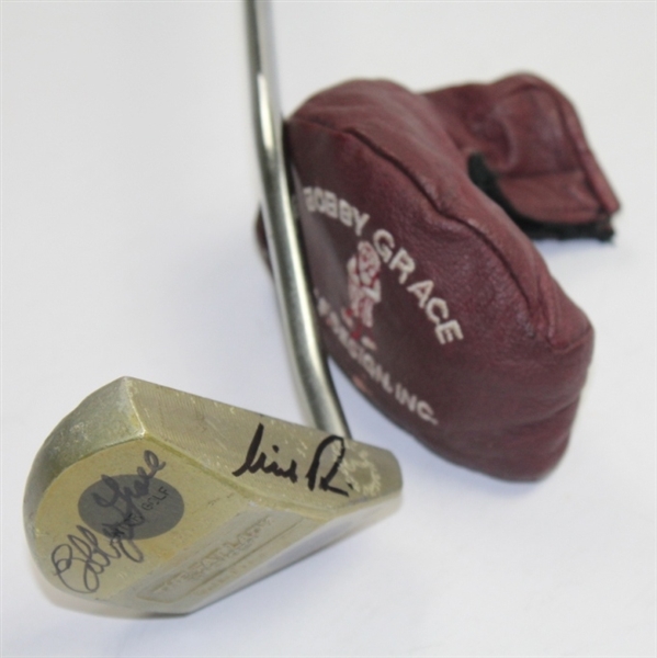 Nick Price and Bobby Grace Signed 'The Fat Lady' Jr Golf Putter JSA COA