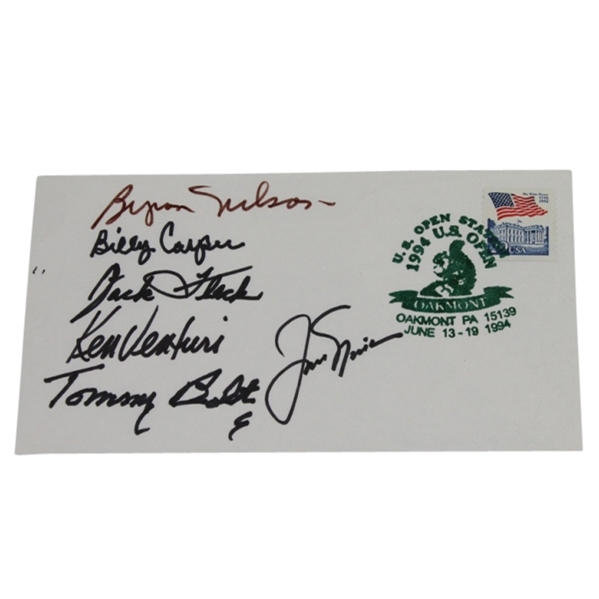 1994 US Open Cachet/ Envelope Signed by 6 Open Champs - Nicklaus, Nelson, Etc.