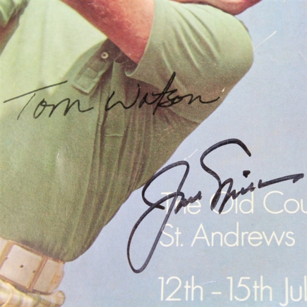Jack Nicklaus & Tom Watson Signed 1978 British Open Program - NO JSA