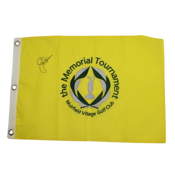 Jack Nicklaus Signed Classic Memorial Embroidered Golf Flag JSA COA