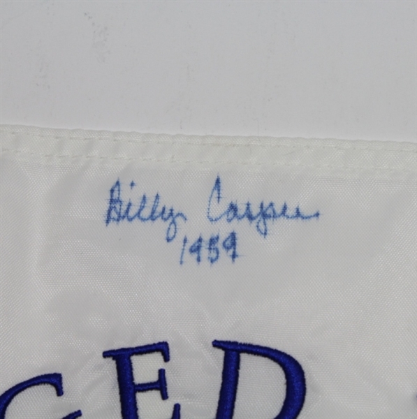 Billy Casper Signed Winged Foot Embroidered Golf Flag JSA COA