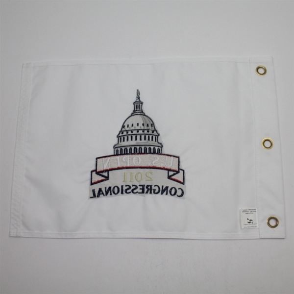 2011 US Open at Congressional Embroidered White Flag - Rory's First Major Win!