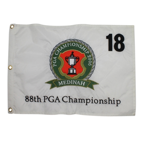2006 PGA Championship at Medinah Embroidered Flag - Tiger Win!