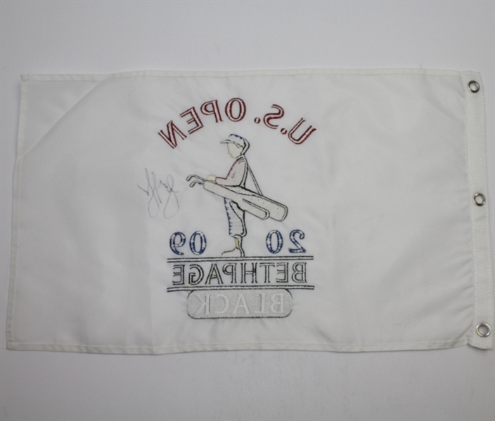Lot of Five Signed Embroidered Flags