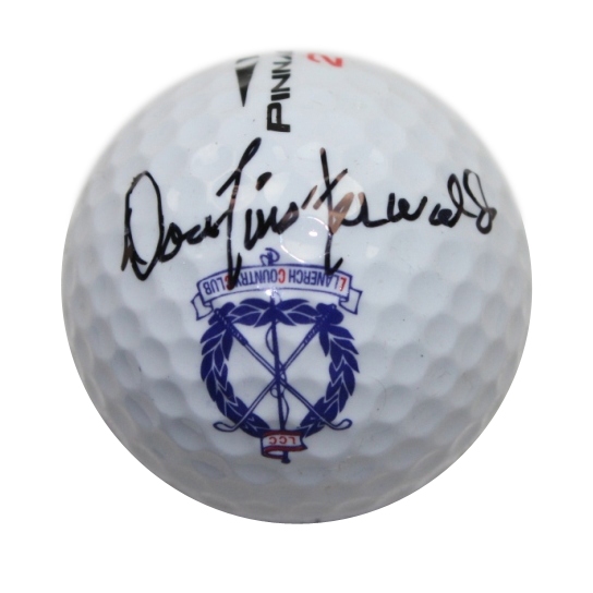 Dow Finsterwald Signed Llanerch CC Logo Golf Ball JSA COA