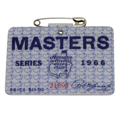 1966 Masters Tournament Badge - #21800 - Nicklaus Winner