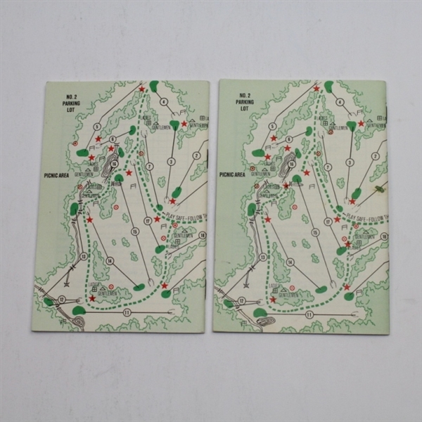 1966 and 1968 Masters Spectator Guides - Nicklaus and Goalby Winners